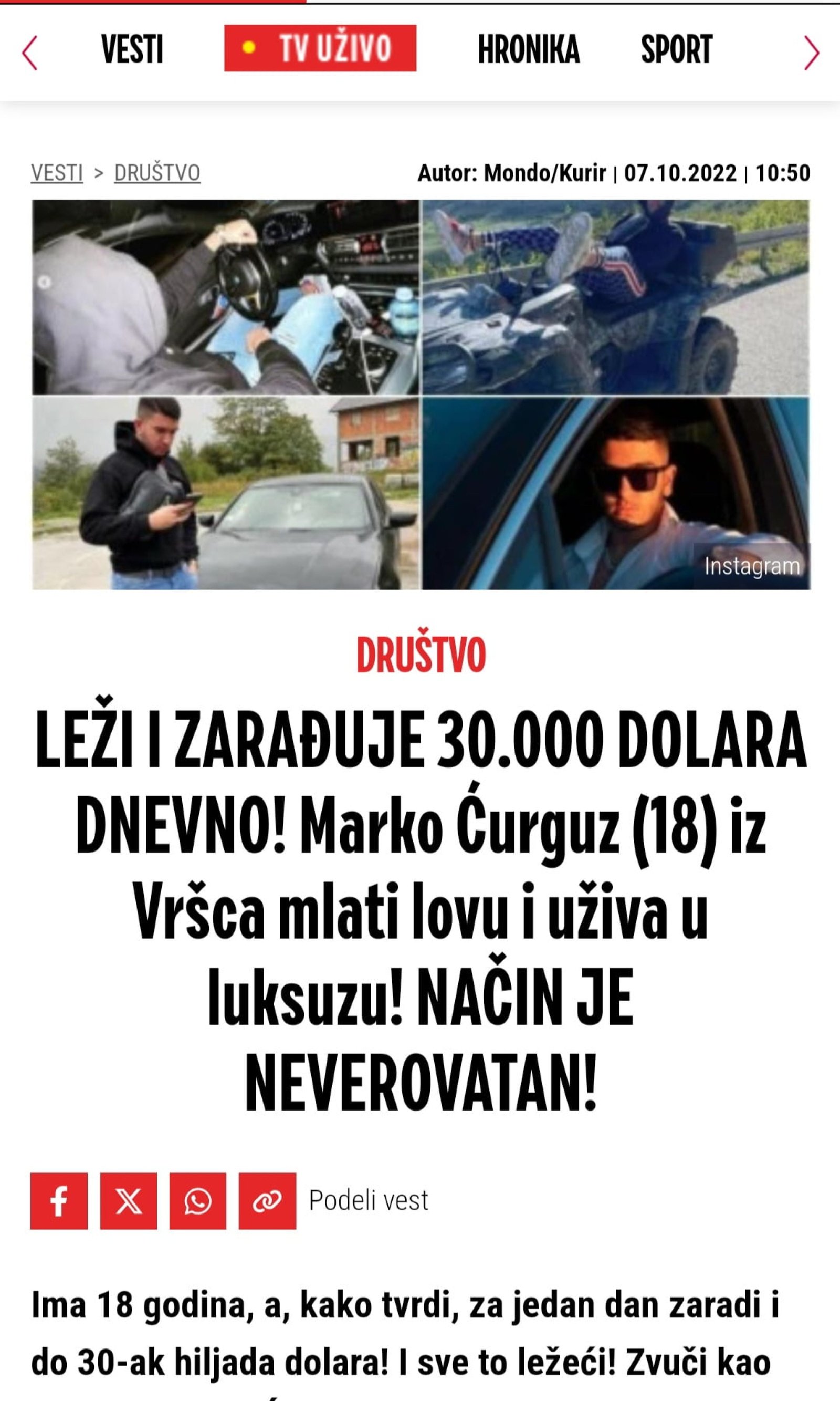 Članak iz Informer novina